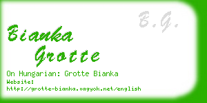 bianka grotte business card